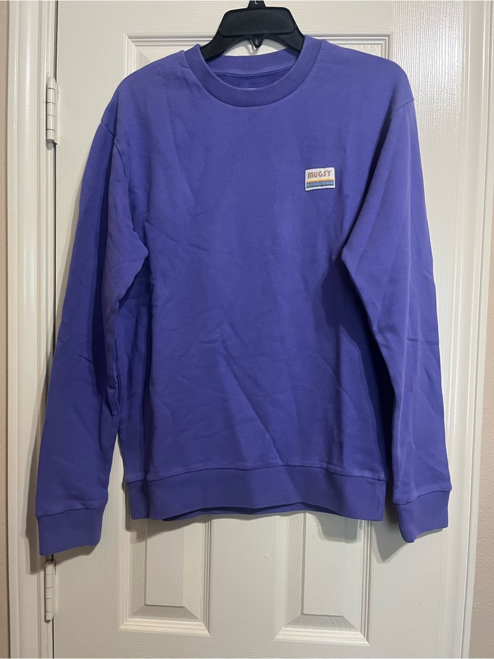 Mugsy Men's Purple Crewneck Sweater